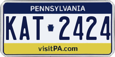 PA license plate KAT2424