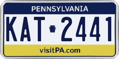 PA license plate KAT2441