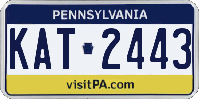 PA license plate KAT2443