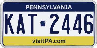 PA license plate KAT2446