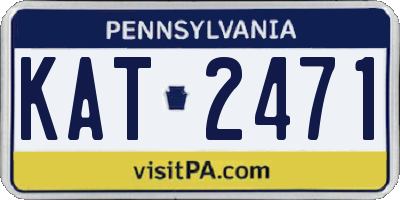 PA license plate KAT2471