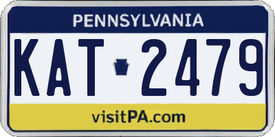 PA license plate KAT2479