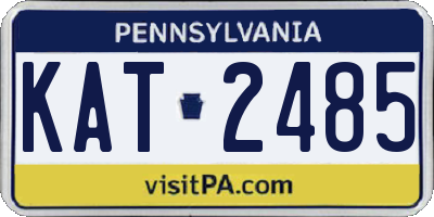 PA license plate KAT2485