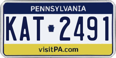 PA license plate KAT2491