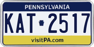 PA license plate KAT2517