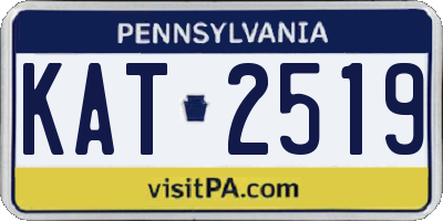 PA license plate KAT2519