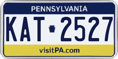 PA license plate KAT2527
