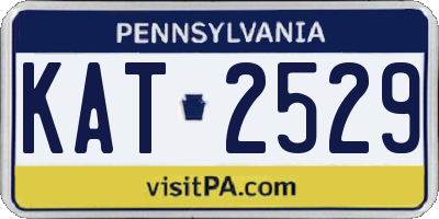 PA license plate KAT2529
