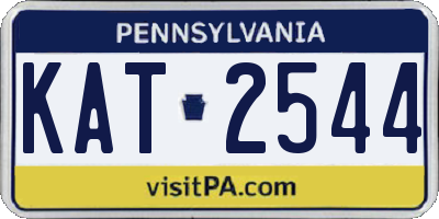 PA license plate KAT2544