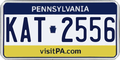 PA license plate KAT2556