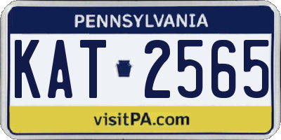 PA license plate KAT2565