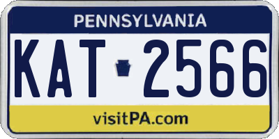 PA license plate KAT2566