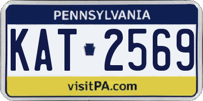 PA license plate KAT2569