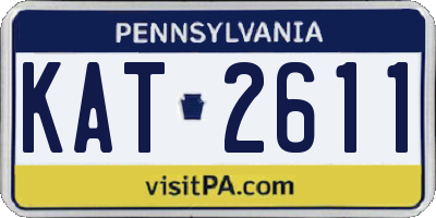 PA license plate KAT2611