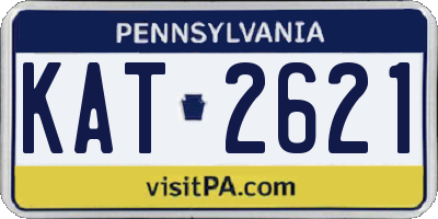 PA license plate KAT2621