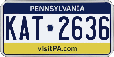 PA license plate KAT2636