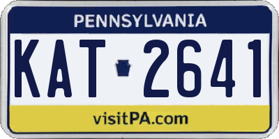 PA license plate KAT2641