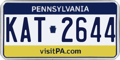 PA license plate KAT2644