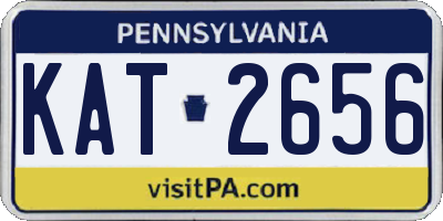 PA license plate KAT2656