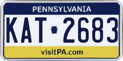PA license plate KAT2683