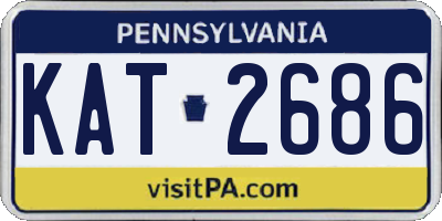PA license plate KAT2686
