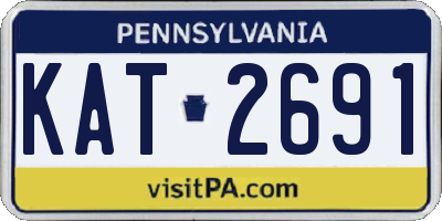 PA license plate KAT2691