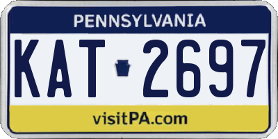 PA license plate KAT2697