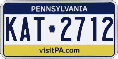 PA license plate KAT2712