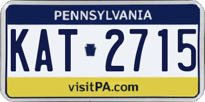 PA license plate KAT2715