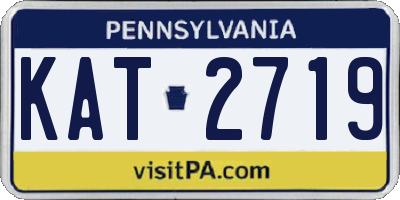 PA license plate KAT2719