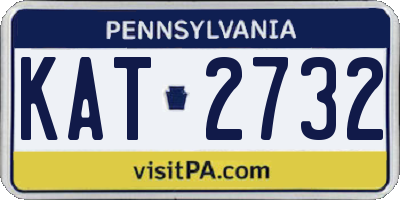 PA license plate KAT2732
