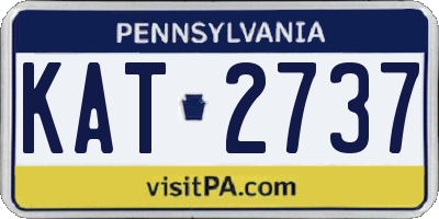 PA license plate KAT2737