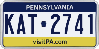 PA license plate KAT2741