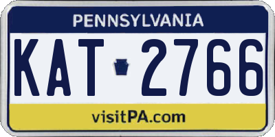PA license plate KAT2766