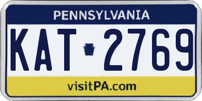PA license plate KAT2769
