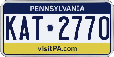 PA license plate KAT2770