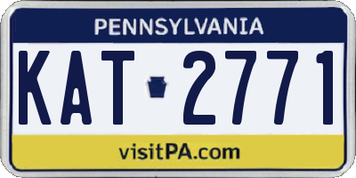 PA license plate KAT2771