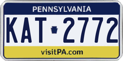 PA license plate KAT2772