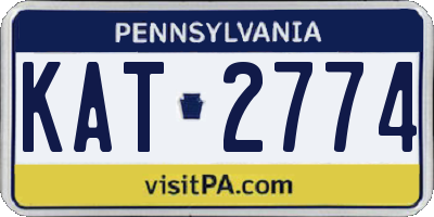 PA license plate KAT2774