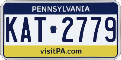 PA license plate KAT2779