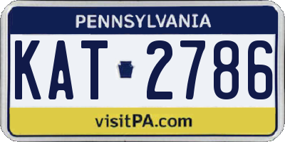 PA license plate KAT2786