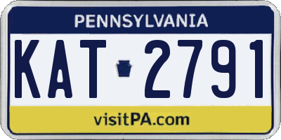 PA license plate KAT2791