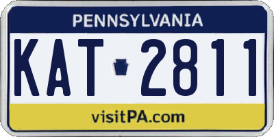 PA license plate KAT2811