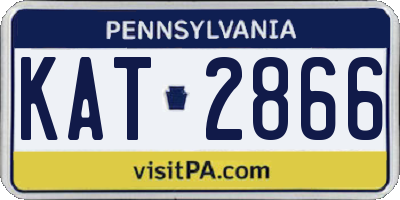PA license plate KAT2866