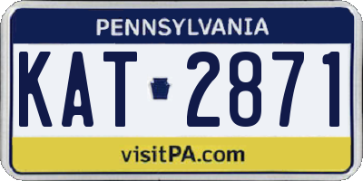 PA license plate KAT2871