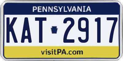 PA license plate KAT2917