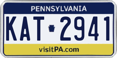 PA license plate KAT2941