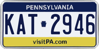 PA license plate KAT2946