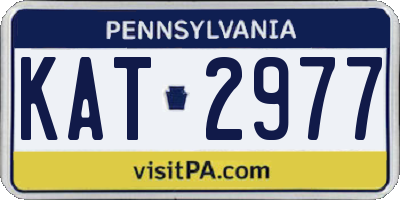 PA license plate KAT2977