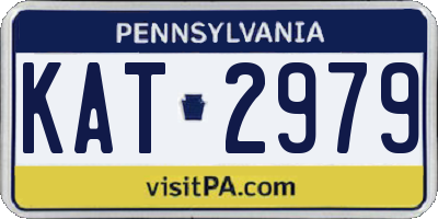 PA license plate KAT2979